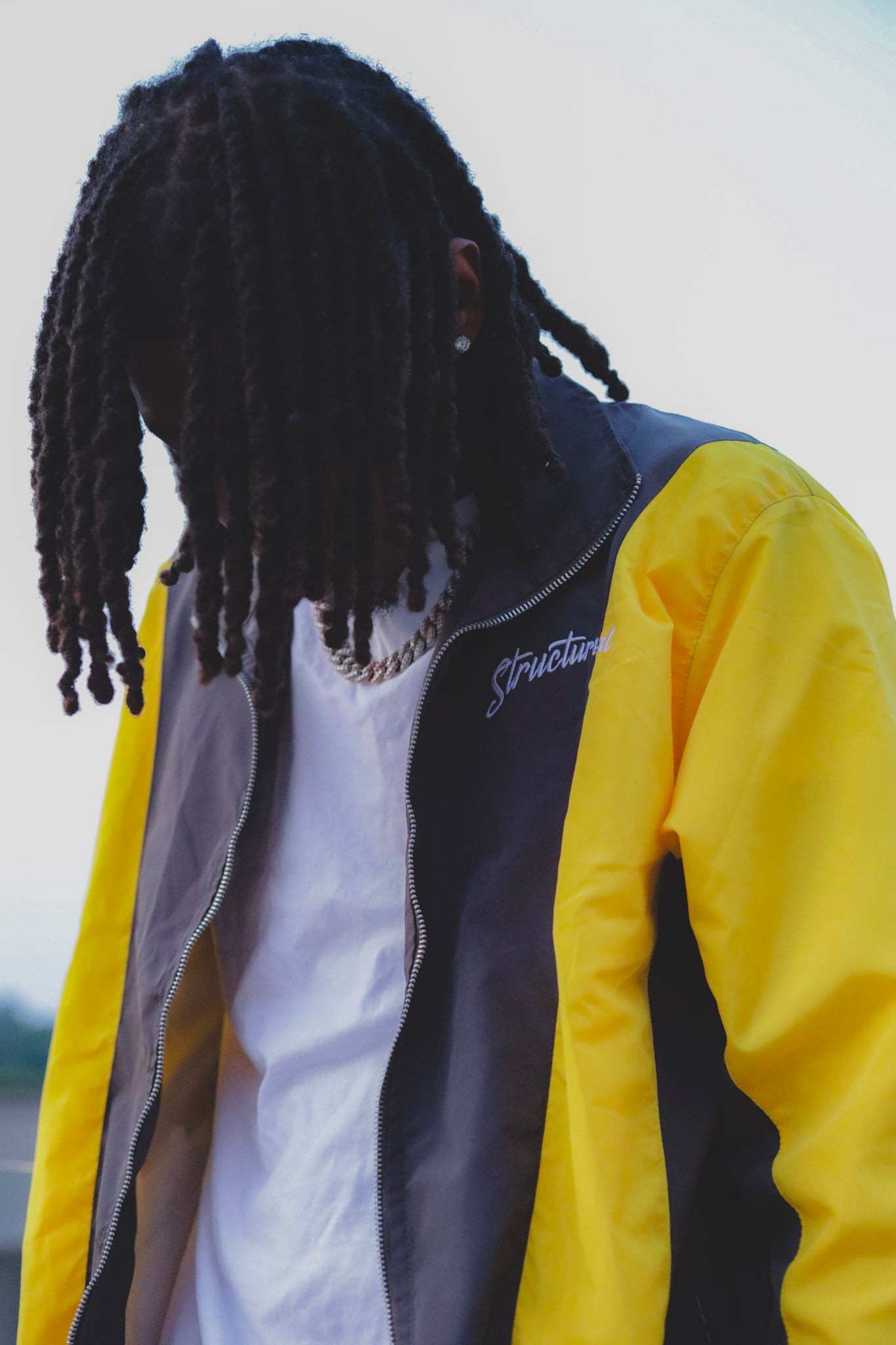 Gray/Yellow Flare Tracksuit Full Set