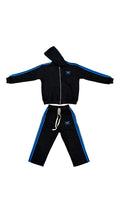 Black/University Blue Structured Long Shorts Set